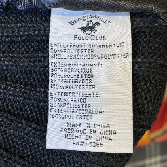 Beverly Hills Faux Fur Sweater Vest Women’s Size Large  Black Brown Hood - Picture 9 of 16